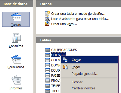 Exportar fácilmente datos de OpenOffice Base a OpenOffice Calc
