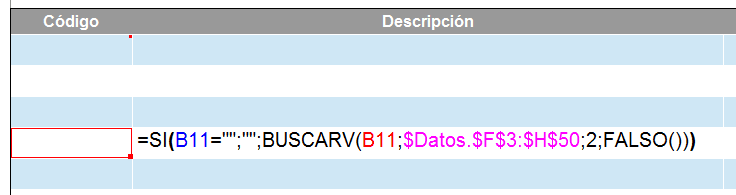Optimizar fórmulas con BuscarV en OpenOffice / LibreOffice Calc
