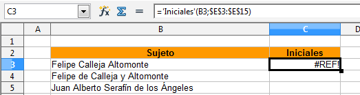 Macro UDF generar iniciales y referencias naturales