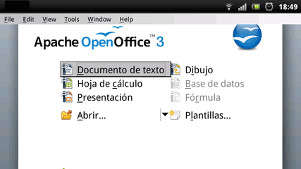 AndrOpen Office, OpenOffice para Android