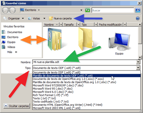 Cómo guardar un documento como plantilla en OpenOffice