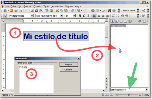 Crear rápida y fácilmente estilos en OpenOffice Writer