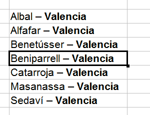 Poner en negrita parte de un texto en una celda de OpenOffice Calc