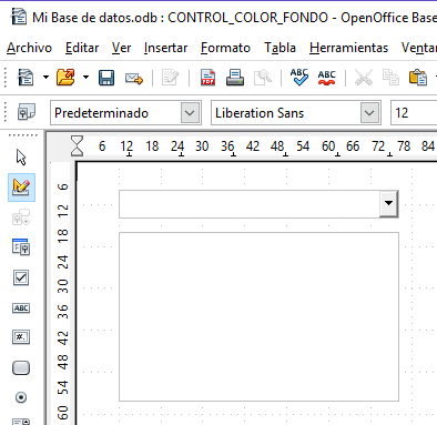 Color de fondo de un control esté condicionado a su contenido - El formulario y los controles