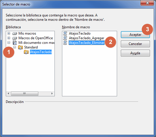 Macro asignada al evento Cerrar documento