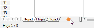 Insertar una nueva hoja de cálculo en Calc