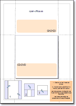Plantilla sobre - funda para CD-DVD sin recortar