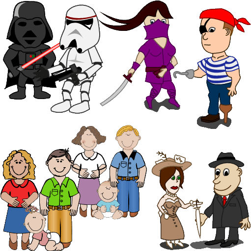 ClipArt Caricaturas Gente 02 SVG para OpenOffice y LibreOffice