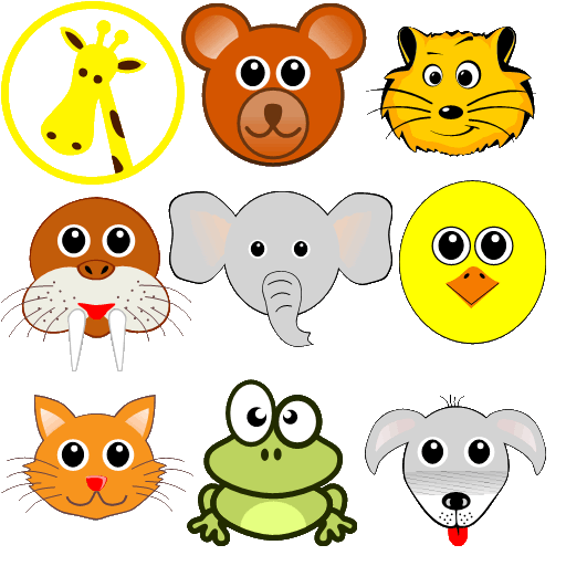 ClipArt Caricaturas de Animales 03 SVG para OpenOffice y LibreOffice