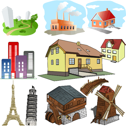 ClipArt Edificios SVG para OpenOffice y LibreOffice
