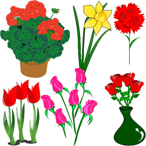 ClipArt Vegetales - Flores SVG para OpenOffice y LibreOffice