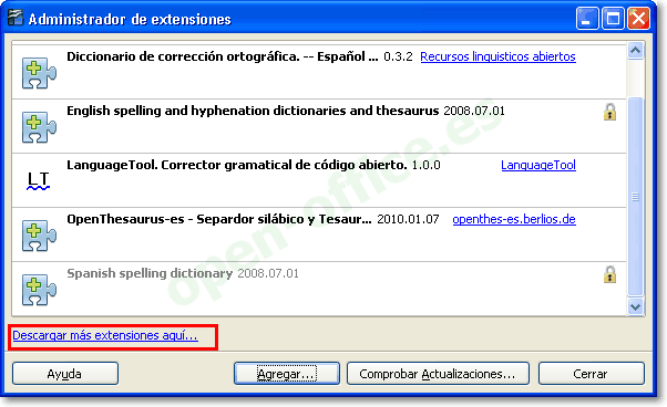 Instalar la extensión Photo Album with GUI
