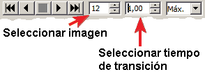 Animación insertada en la presentación para exportar a GIF