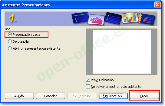 Crea en un plisplás un album de fotos en Impress