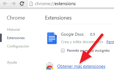Búsqueda de OpenDocument Reader en la tienda de Chrome