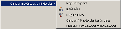 Más opciones para alternar mayúsculas y minúsculas en OpenOffice