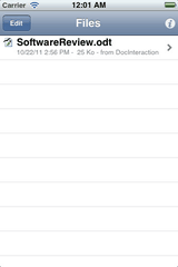 OOReader Visor de documentos OpenOffice y LibreOffice para iPad e iPhone