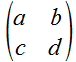 Matriz entre paréntesis escalables con left y right