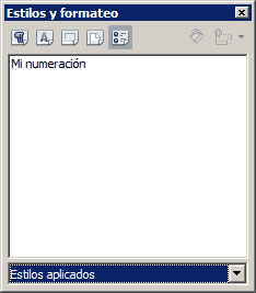 Crear un nuevo estilo numeración en OpenOffice Writer